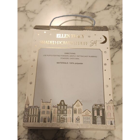 Ellen Tracy Shaped Powder Puff Set 15 Count For Applying Fine Powders - Picture 3 of 4